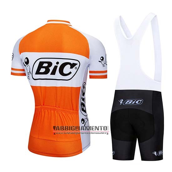 Abbigliamento Bic 2019 Manica Corta e Pantaloncino Con Bretelle Bianco Arancione - Clicca l'immagine per chiudere